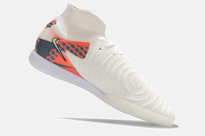 Tênis Futsal Nike Phantom Luna IC - Branca, Cinza e Laranja - imagem 6
