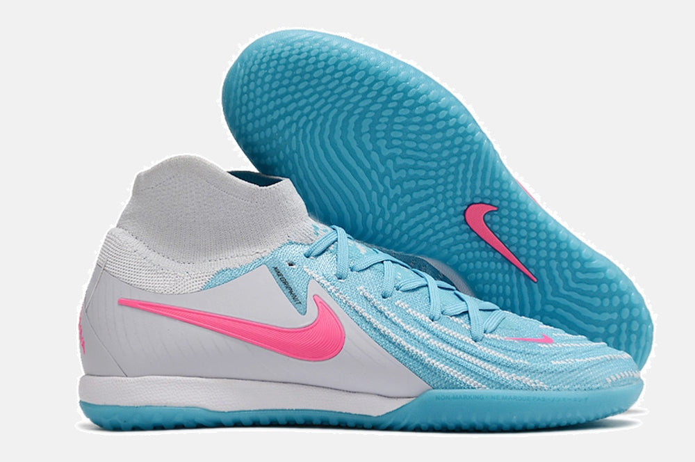 Tênis Futsal Nike Phantom Luna IC - Branca e Azul - imagem 8