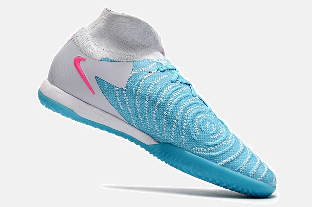 Tênis Futsal Nike Phantom Luna IC - Branca e Azul - imagem 6