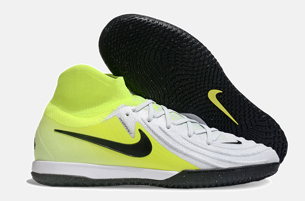 Tênis Futsal Nike Phantom Luna IC - Branca, Verde e Preta - imagem 8