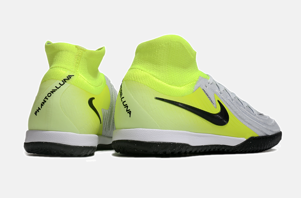 Tênis Futsal Nike Phantom Luna IC - Branca, Verde e Preta - imagem 7