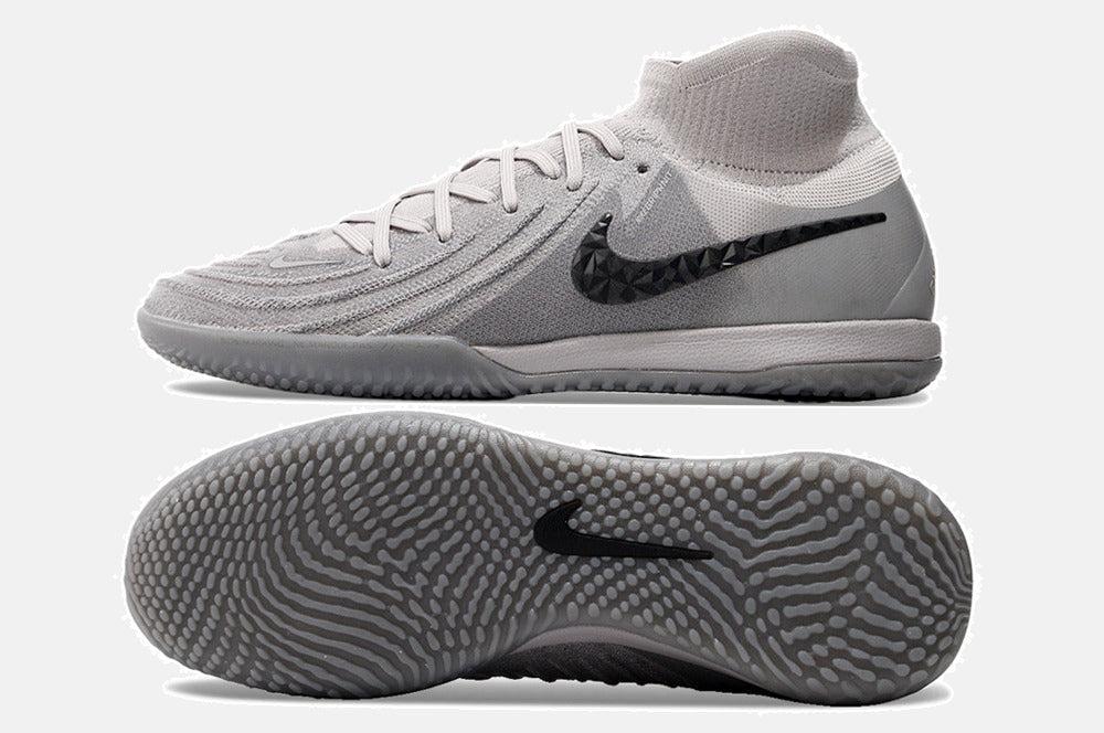 Tênis Futsal Nike Phantom Luna IC - Cinza - vista traseira