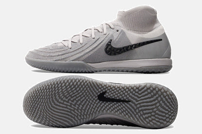 Tênis Futsal Nike Phantom Luna IC - Cinza - vista traseira