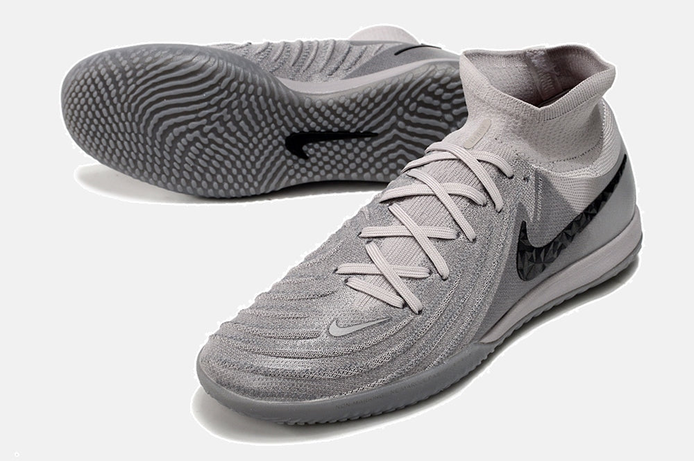 Tênis Futsal Nike Phantom Luna IC - Cinza - detalhe