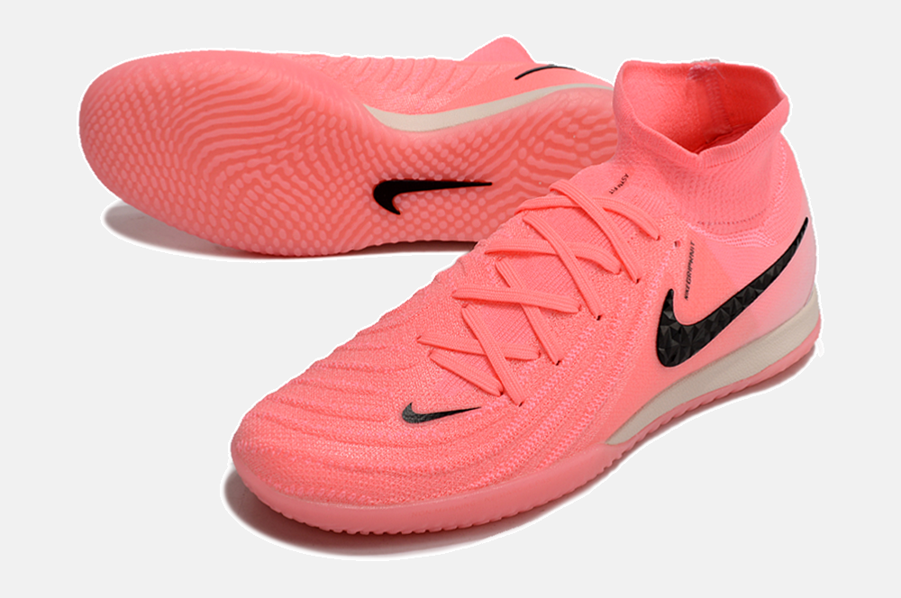 Tênis Futsal Nike Phantom Luna IC - Rosa e Preta - detalhe