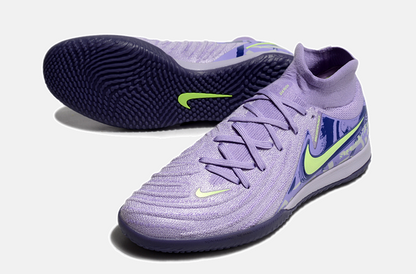 Tênis Futsal Nike Phantom Luna IC - Roxa e Verde - detalhe