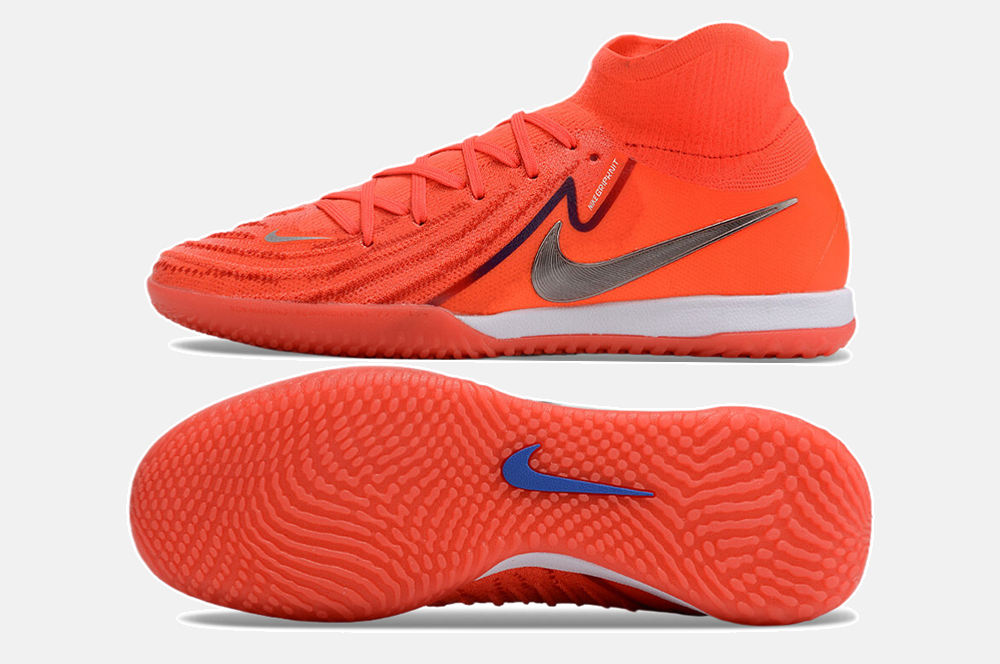 Tênis Futsal Nike Phantom Luna IC - Vermelha - vista traseira