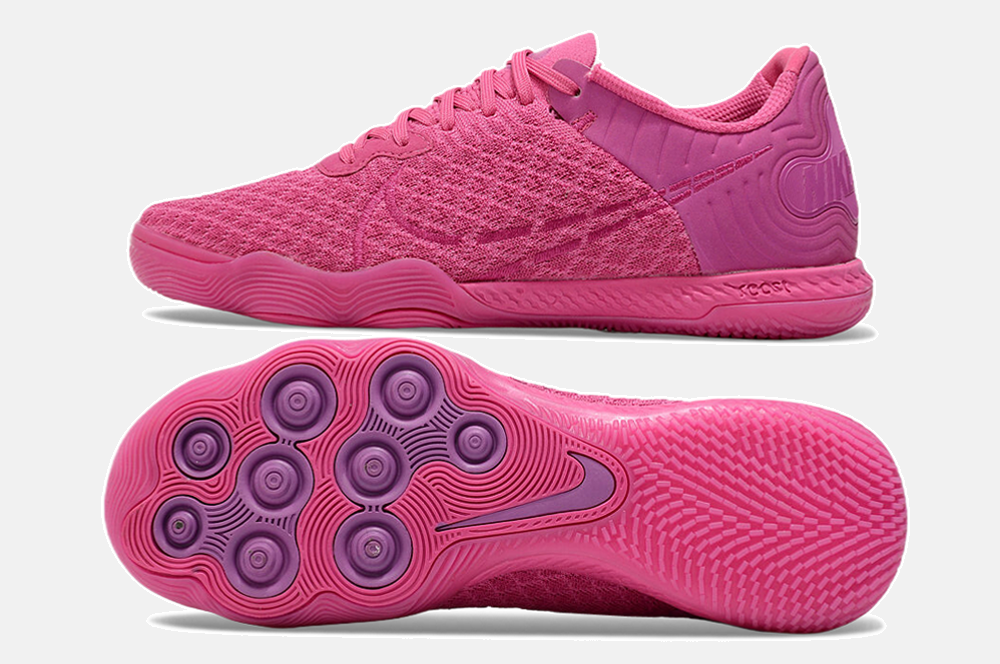 Tênis Futsal Nike React Gato IC - Rosa - vista traseira