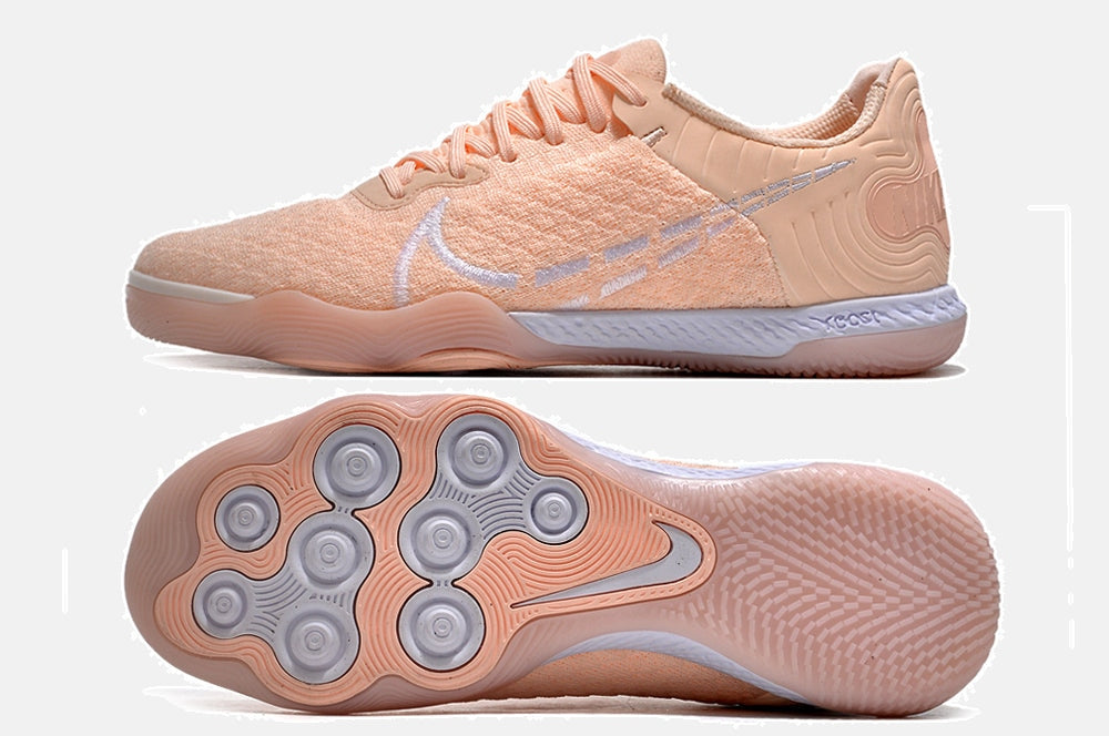 Tênis Futsal Nike React Gato IC - Salmão - vista traseira
