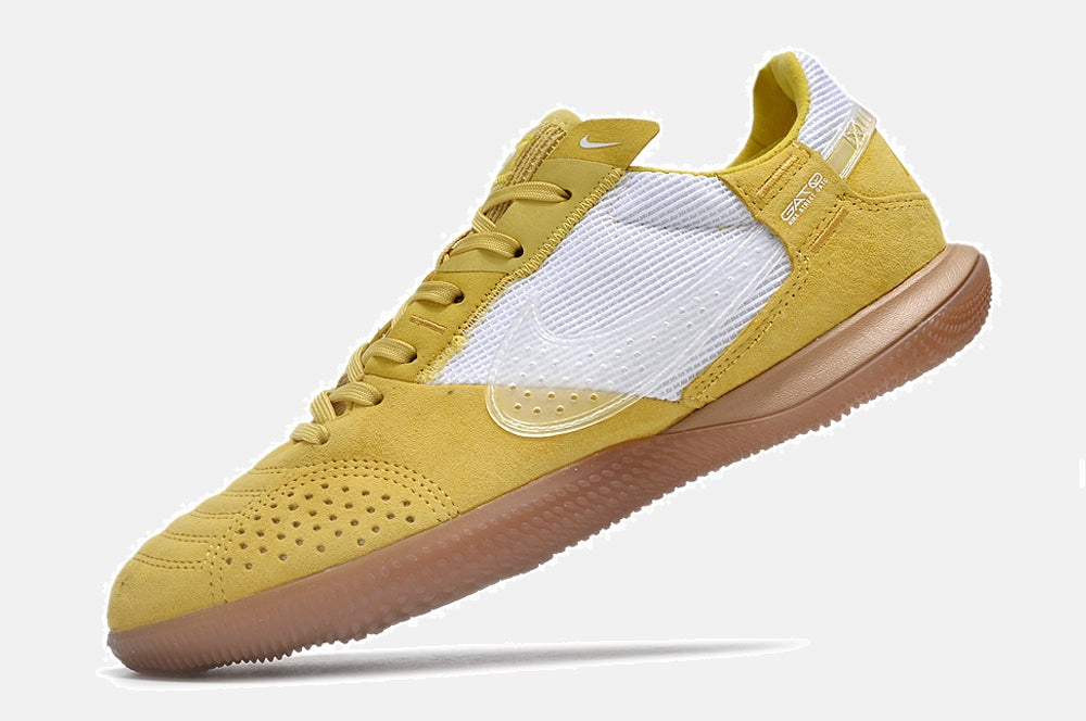 Tênis Futsal Nike Street Gato IC - Amarela e Branca - imagem 5