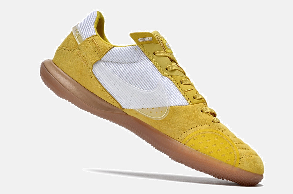 Tênis Futsal Nike Street Gato IC - Amarela e Branca - imagem 6