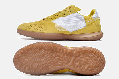 Tênis Futsal Nike Street Gato IC - Amarela e Branca - vista traseira