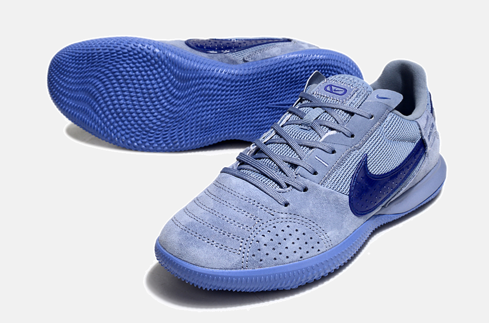 Tênis Futsal Nike Street Gato IC - Azul e Azul Escura - detalhe