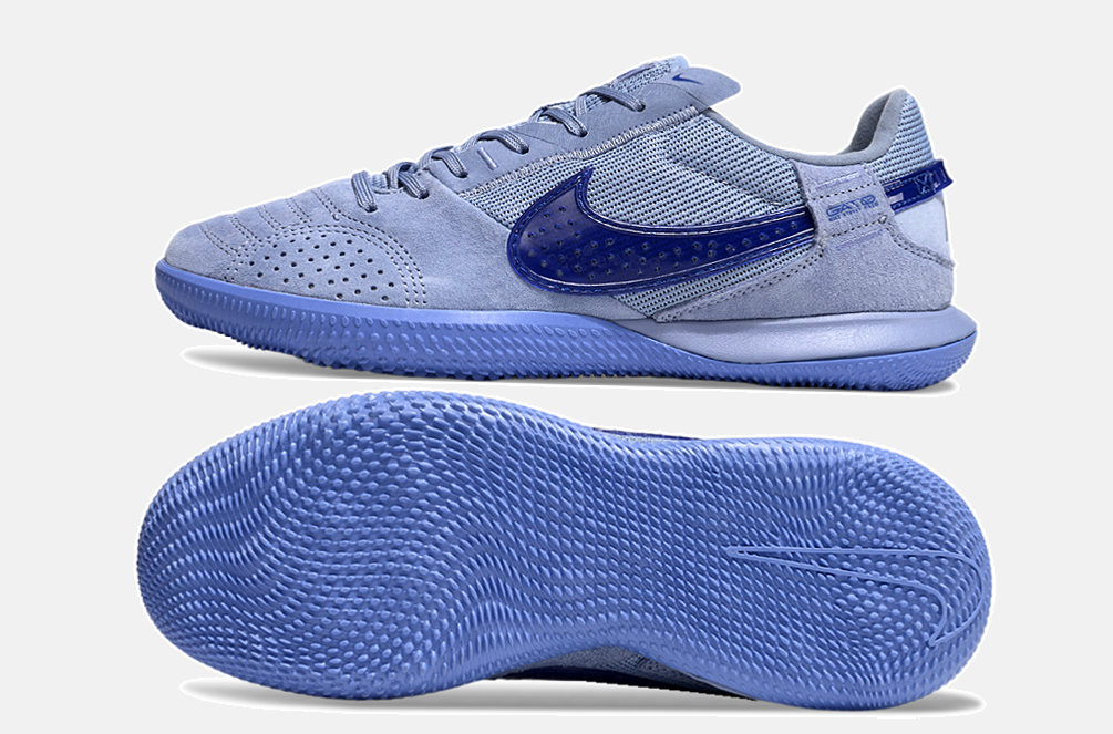 Tênis Futsal Nike Street Gato IC - Azul e Azul Escura - vista traseira