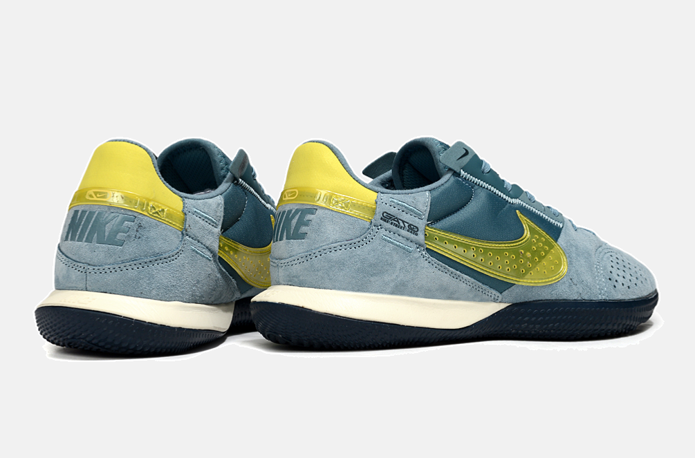 Tênis Futsal Nike Street Gato IC - Azul e Dourada - imagem 7