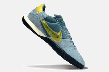 Tênis Futsal Nike Street Gato IC - Azul e Dourada - imagem 6