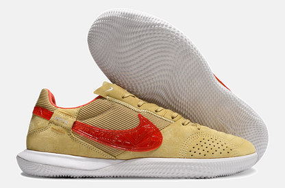 Tênis Futsal Nike Street Gato IC - Bege e Vermelha - imagem 8
