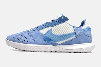 Tênis Futsal Nike Street Gato IC - Branca e Azul - imagem 4