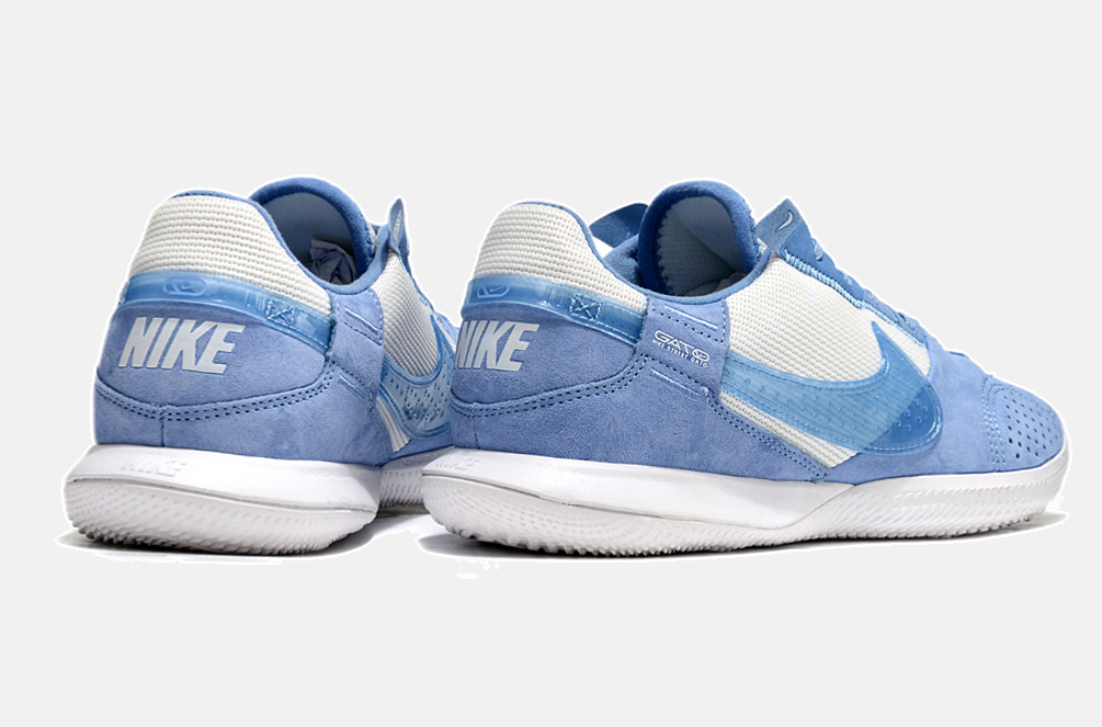 Tênis Futsal Nike Street Gato IC - Branca e Azul - imagem 7