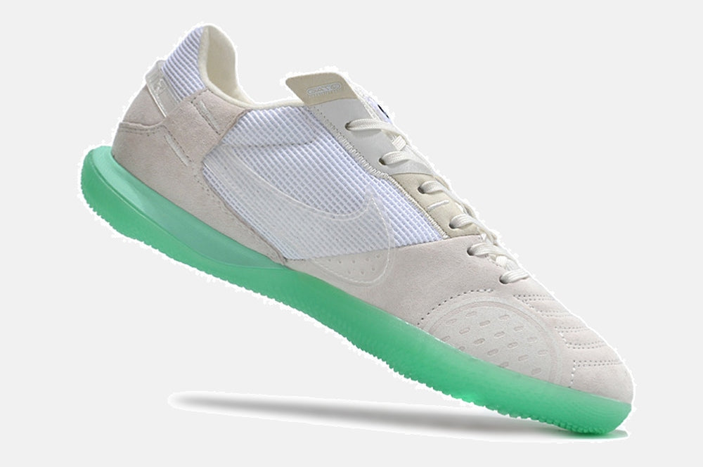 Tênis Futsal Nike Street Gato IC - Branca e Verde - imagem 6