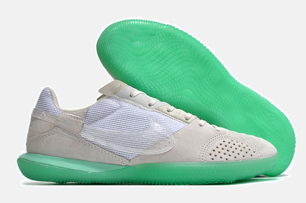 Tênis Futsal Nike Street Gato IC - Branca e Verde - imagem 8
