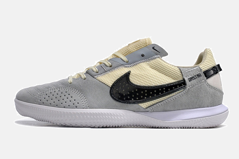 Tênis Futsal Nike Street Gato IC - Cinza, Bege e Preta - imagem 7