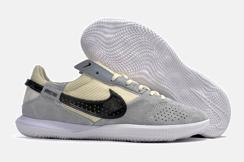 Tênis Futsal Nike Street Gato IC - Cinza, Bege e Preta - imagem 8