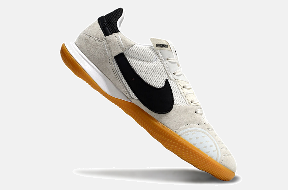 Tênis Futsal Nike Street Gato IC - Cinza, Branca e Preta - imagem 6