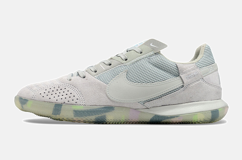 Tênis Futsal Nike Street Gato IC - Cinza e Verde - imagem 4
