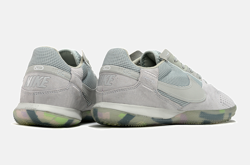 Tênis Futsal Nike Street Gato IC - Cinza e Verde - imagem 7