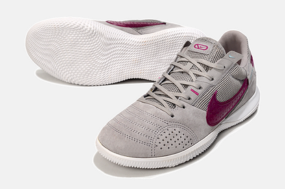 Tênis Futsal Nike Street Gato IC - Cinza e Vinho - detalhe