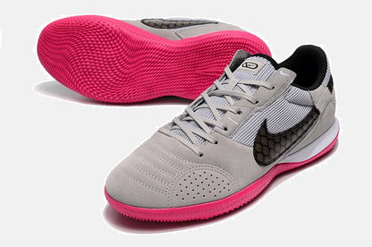 Tênis Futsal Nike Street Gato IC - Cinza, Rosa e Preta - detalhe
