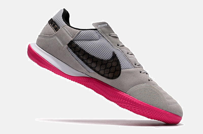 Tênis Futsal Nike Street Gato IC - Cinza, Rosa e Preta - imagem 6
