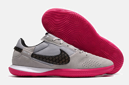 Tênis Futsal Nike Street Gato IC - Cinza, Rosa e Preta - imagem 8