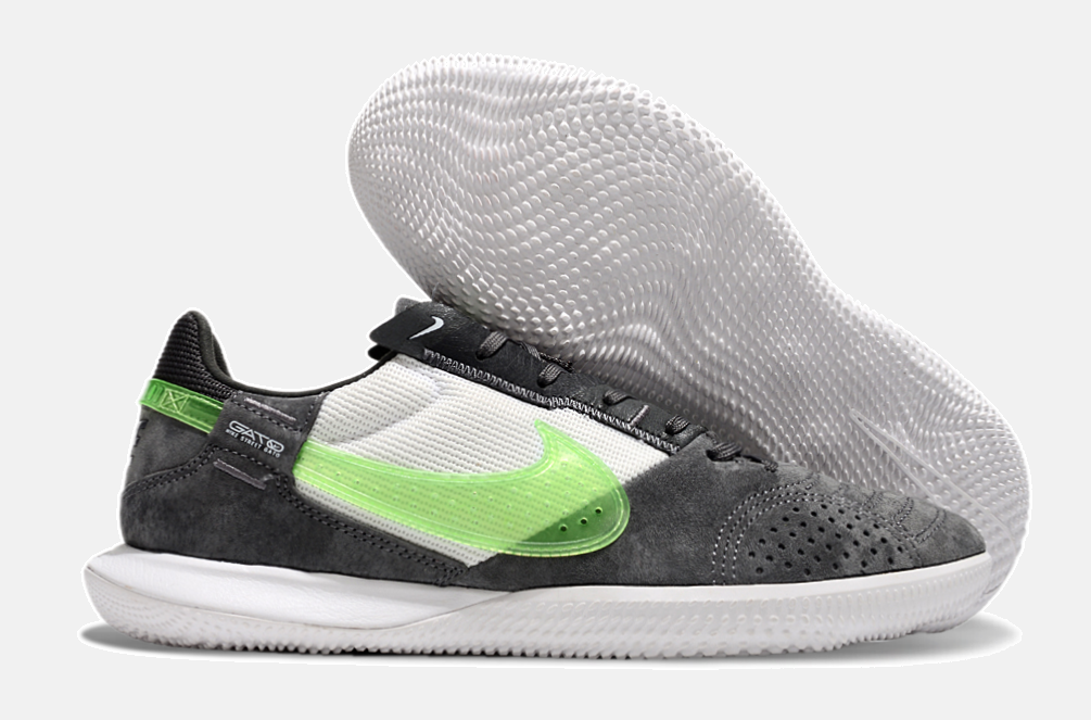 Tênis Futsal Nike Street Gato IC - Preta, Branca e Verde - imagem 8