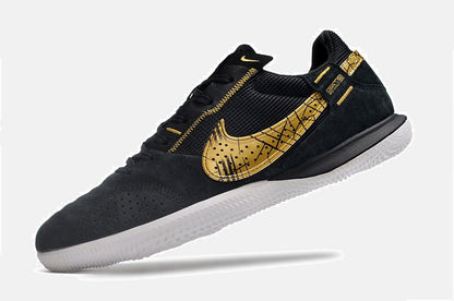 Tênis Futsal Nike Street Gato IC - Preta e Dourada - imagem 5